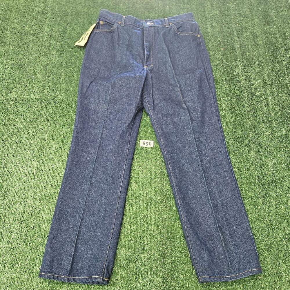 Vtg LL Bean Women's Relaxed Fit Wide Leg Jeans Blue Rinsed Denim Size 18 NWT